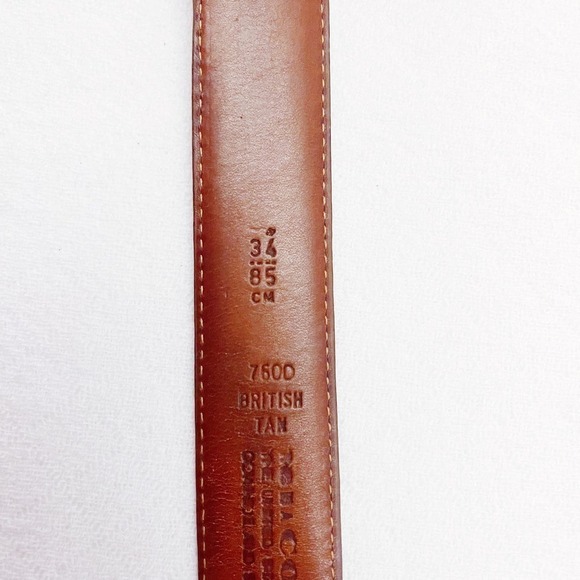 Coach Leather Belt Brass Buckle Brown SZ38 - Picture 5 of 9